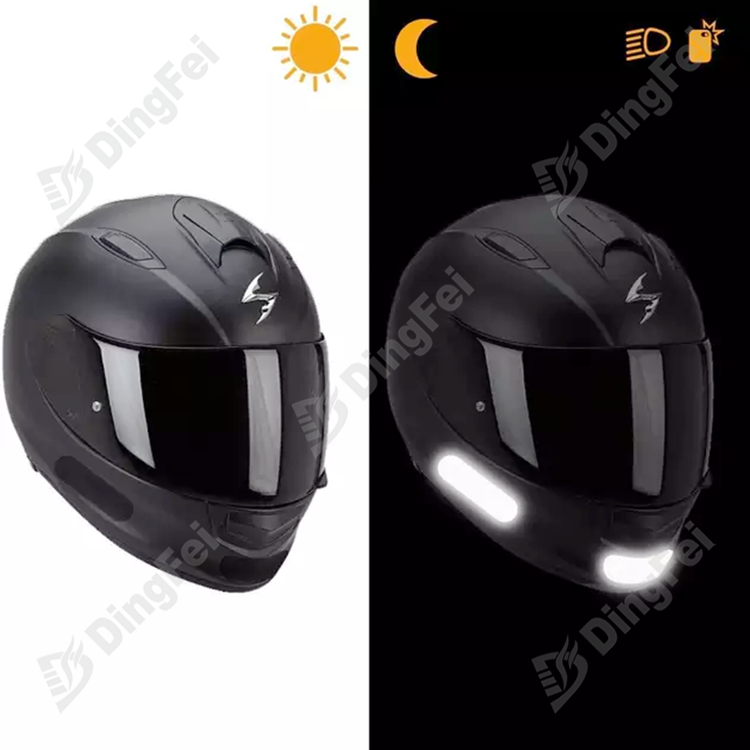 Reflective Black Sticker Tape For Helmets - 
